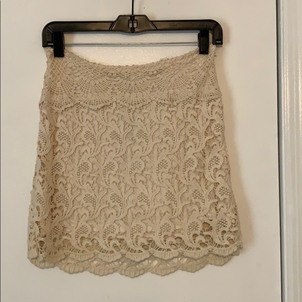 Urban Outfitters lace mini skirt